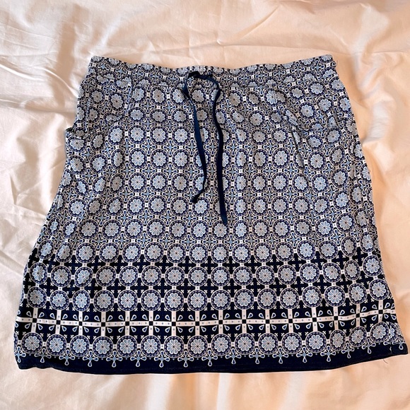MaxStudio navy blue, knee length skirt - Picture 1 of 5